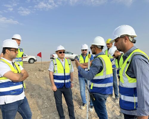 مدير عام مديرية البلديات العامة يتفقد مشروع الطمر الصحي في الرمادي