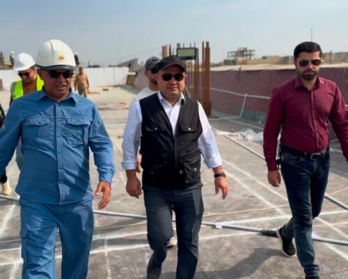 مدير عام مديرية البلديات العامة يزور مشروع مجسر البتيرة في محافظة ميسان
