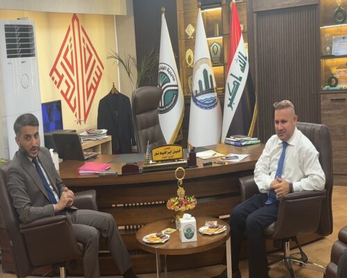 مدير عام البلديات العامة يلتقي محافظ النجف الاشرف لبحث واقع الخدمات وملف مدينة السلام السكنية