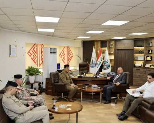 مدير عام مديرية البلديات العامة يعقد اجتماعاً مشتركاً مع السيد مدير مديرية الاسكان العسكري