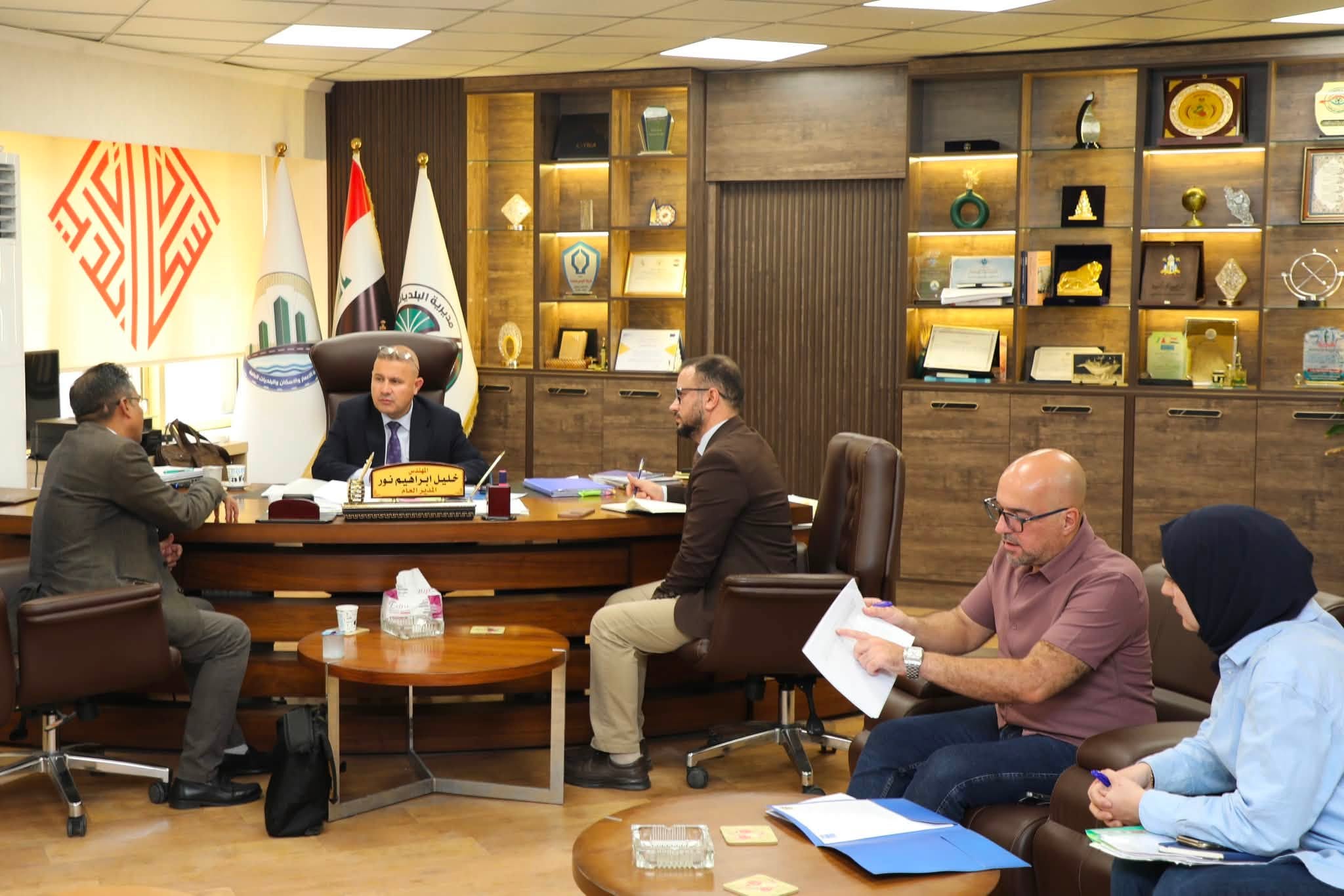 مدير عام البلديات العامة يلتقي ممثل برنامج الامم المتحدة UNDP